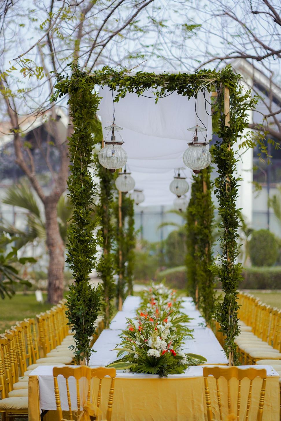 Wedding ceremony arch
